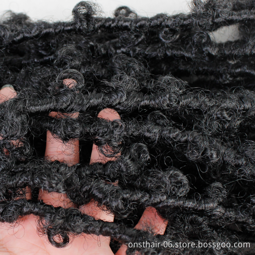 Onst  faux locks butterfly crochet 12" distressed faux in synthetic natutal butterfly locs hair butterflyLocs Passion Twist